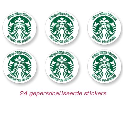 Starbucks sticker (gepersonaliseerd)