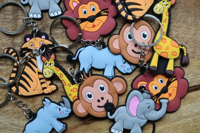 Jungle dieren sleutelhanger