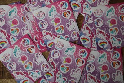 Unicorn partybril met bellenblaas traktatie