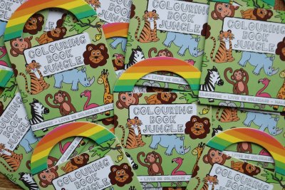 Jungle dieren kleurboekje met stickers