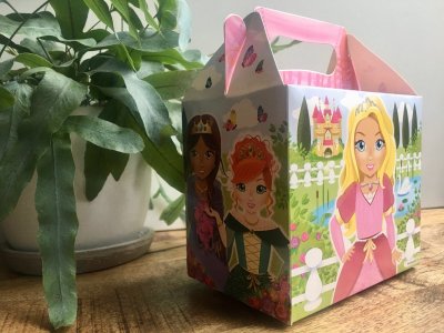 Traktatiebox / Menubox Prinsessen