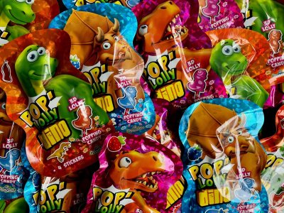 Candy lolly dinosaurus