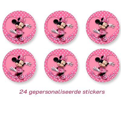 Minnie Mouse sticker (gepersonaliseerd)