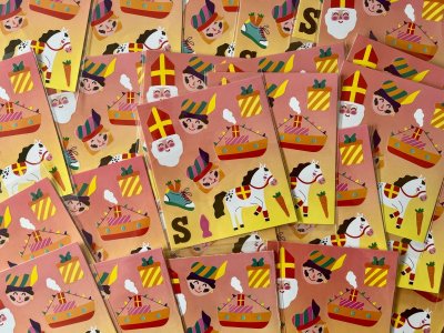 Fun stickers Sinterklaas