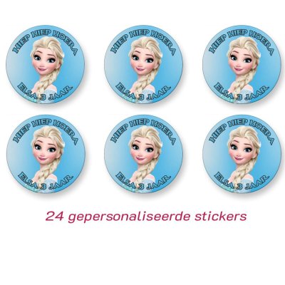 Frozen elsa sticker (gepersonaliseerd)