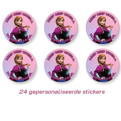 Frozen anna sticker (gepersonaliseerd)