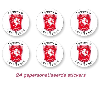 Voetbal - FC Twente sticker (gepersonaliseerd)