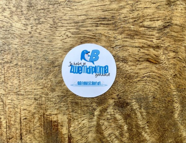 Sticker zwemdiploma B