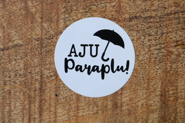 Sticker Aju Paraplu