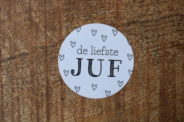 Sticker de liefste juf