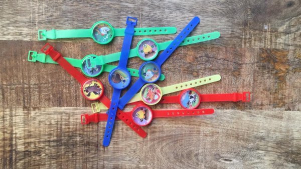 Geduldspel horloge met dierenprint