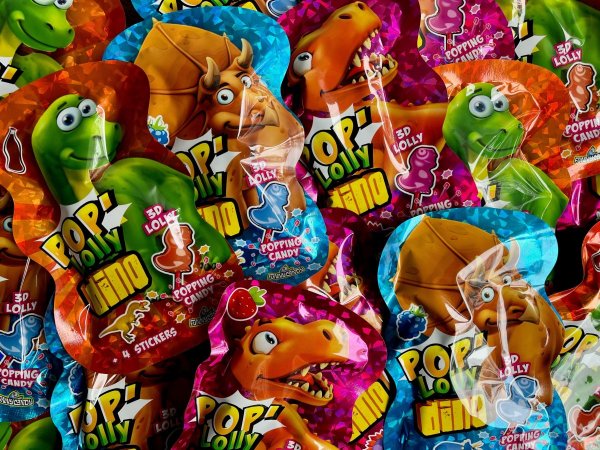 Traktatie dinosaurus lolly