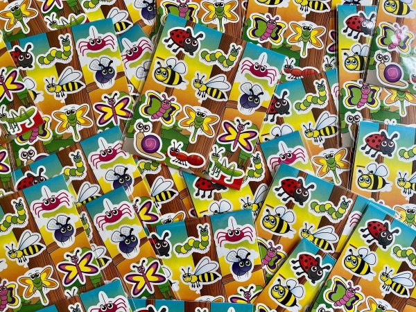 Fun stickers insecten