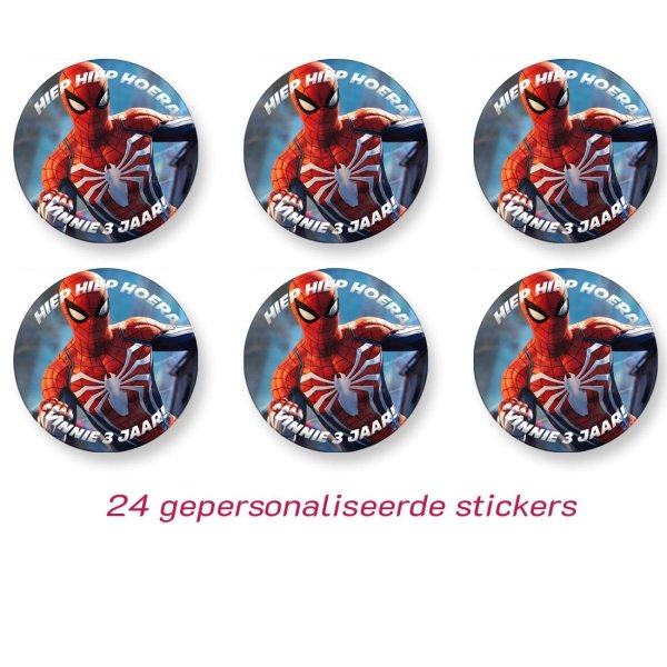 Spiderman sticker (gepersonaliseerd)