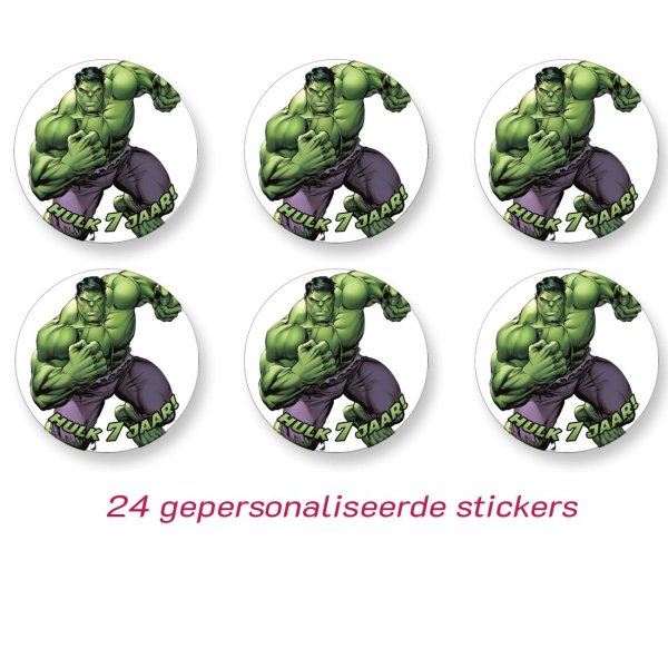 Hulk sticker (gepersonaliseerd)