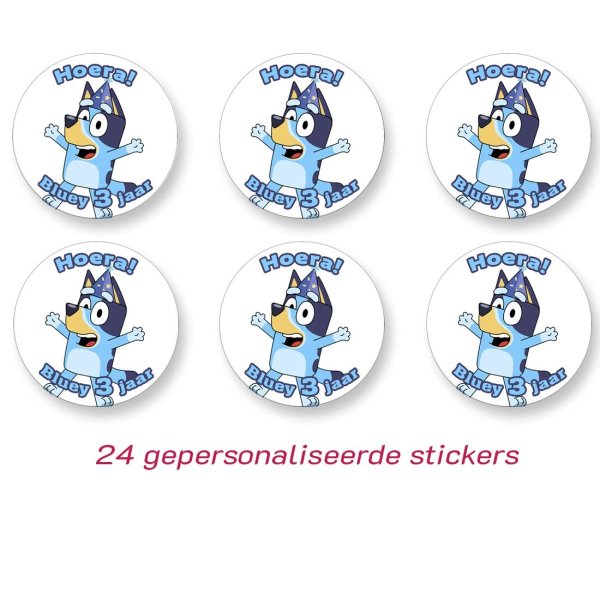 Bluey sticker (gepersonaliseerd)