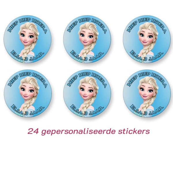 Frozen elsa sticker (gepersonaliseerd)